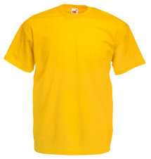Fruit of the Loom T-Shirt Value Weight, sonne