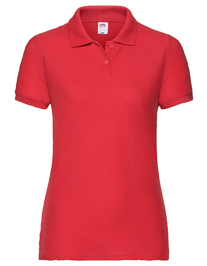 Fruit of the Loom Lady Fit 65/35 Polo, rot