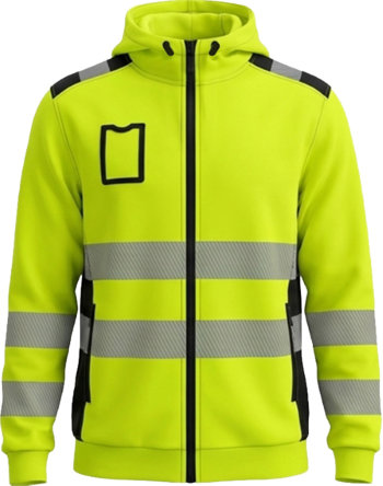 BoSafety Warnschutz Kapuzen-Sweatjacke DELAVER Kl.3 BoSafety Warnschutz Kapuzen-Sweatjacke DELAVER Kl.3