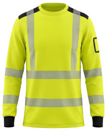 BoSafety Warnschutz Langarmshirt RICO LONG Kl.3