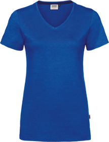 Hakro® Damen V-Shirt Cotton-Tec 169 / royalblau