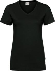 Hakro® Damen V-Shirt Cotton-Tec 169 / anthrazit