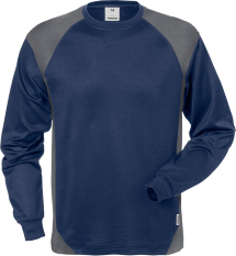 Fristads® Langarm T-Shirt FUSION 7071 THV / marine/grau