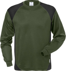 Fristads® Langarm T-Shirt FUSION 7071 THV / armygrün/schwarz