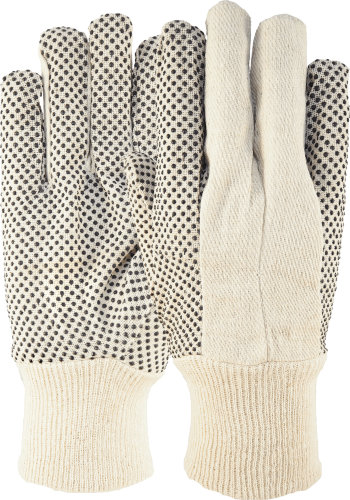 Baumwoll Körper Handschuh mit Bündchen und Noppen