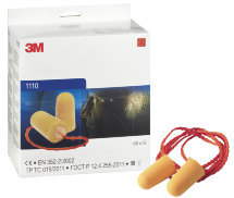 3M® 1100 Stöpsel mit Band, Pkg.=100 Paar