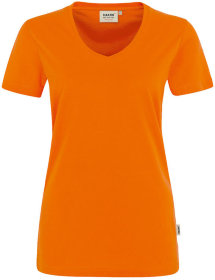 HAKRO Damen V-Shirt Performance 181, orange