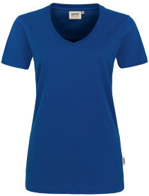  HAKRO Damen V-Shirt Performance 181, ultramarinblau