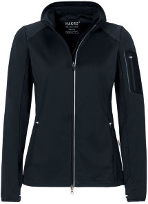 HAKRO Damen Softshelljacke 256 Sidney, schwarz