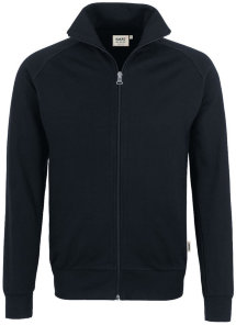 HAKRO Sweatjacke 606 College, schwarz