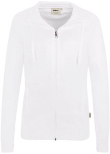 HAKRO Damen Sweatjacke 406 College, weiß