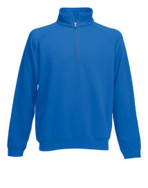 Fruit of the Loom Sweater Zip-Neck, royalblau