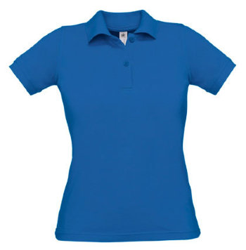 B&C Damen Polo Safran, royalblau