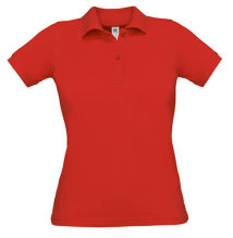 B&C Damen Polo Safran, rot