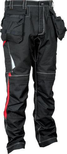 COFRA Stretch-Bundhose Gondomar, schwarz/rot