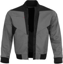 Qualitex Blousonjacke, grau/schwarz