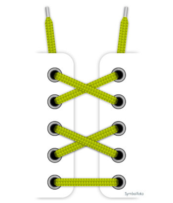 Sixton Schuhband für Ortisei, 150 cm, gelb