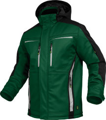 Leibwächter Winter-Softshelljacke FLEX-Line, grün/schwarz