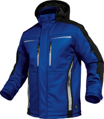 Leibwächter Winter-Softshelljacke FLEX-Line, kornblau/schwarz