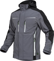 Leibwächter Softshelljacke FLEX-Line, grau/schwarz