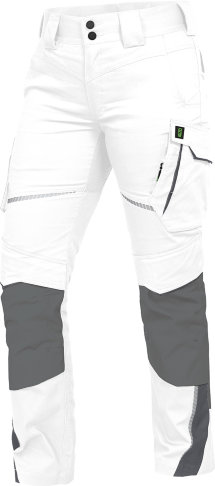 Leibwächter Damen Bundhose FLEX-Line, weiß/grau