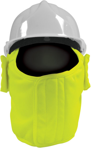 JSP Hi-Vis Kopf- und Gesichtswärmer für Helme, gelb