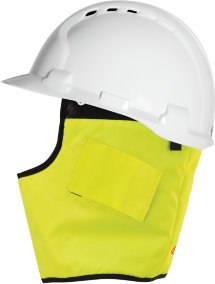 JSP Hi-Vis Kopf- und Gesichtswärmer für Helme, gelb 